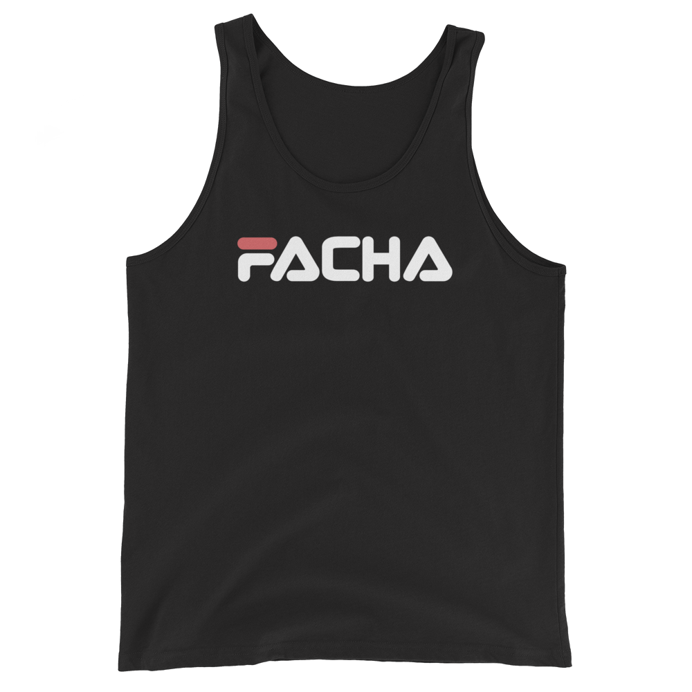 Camiseta tirantes (tank top) negra &quot;FACHA &quot;