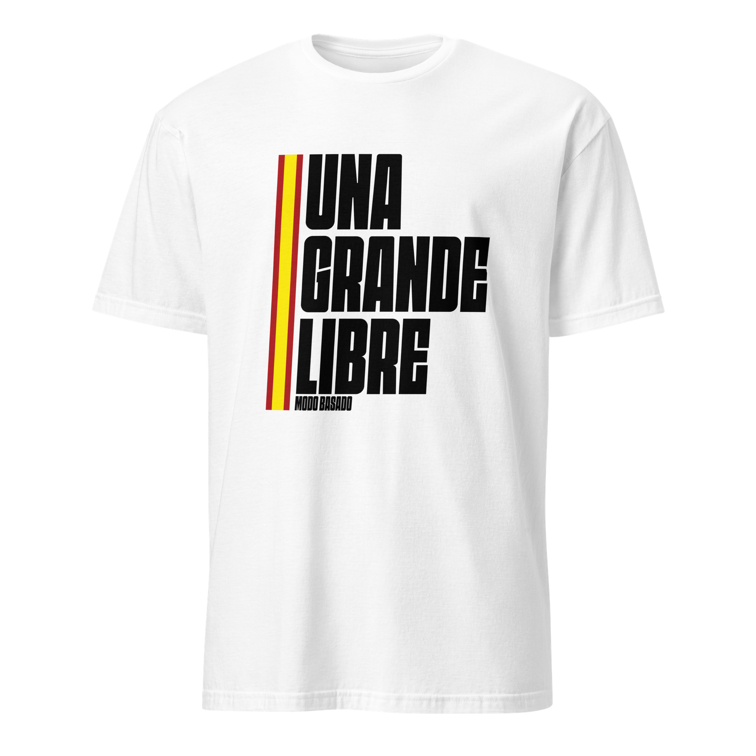 Camiseta blanca &quot;UNA, GRANDE, LIBRE&quot;