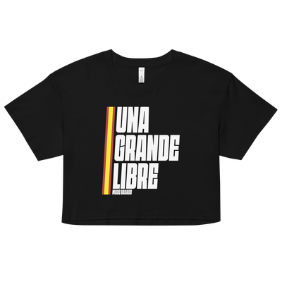Top corto varios colores (crop top) [&quot;UNA, GRANDE, LIBRE&quot; blanco]