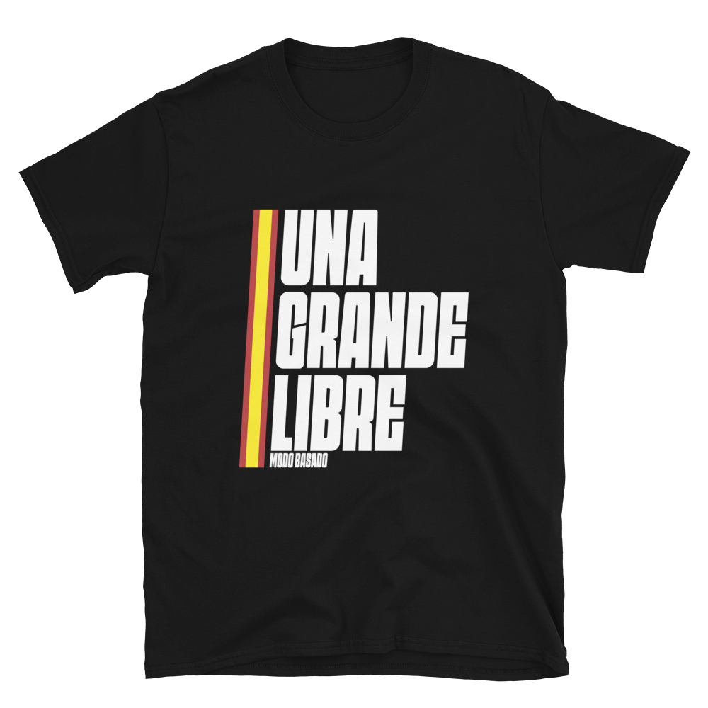 Camiseta negra &quot;UNA, GRANDE, LIBRE&quot;