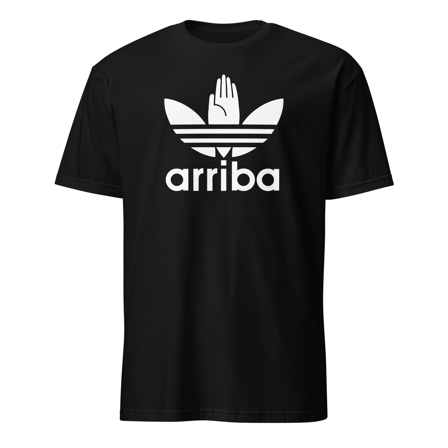 Camiseta negra [&quot;arriba 2&quot; blanco]