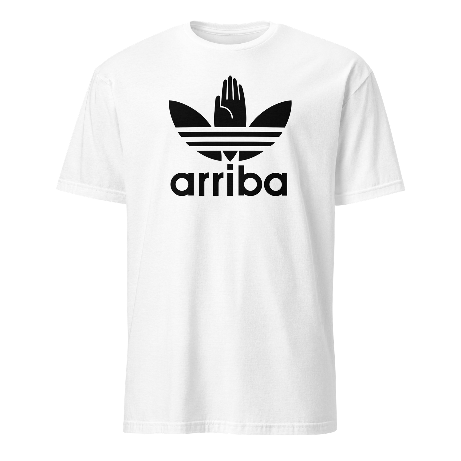 Camiseta blanca [&quot;arriba 2&quot; negro]