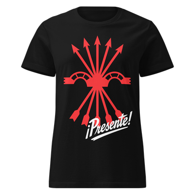 Camiseta mujer negra &quot;¡Presente!&quot;