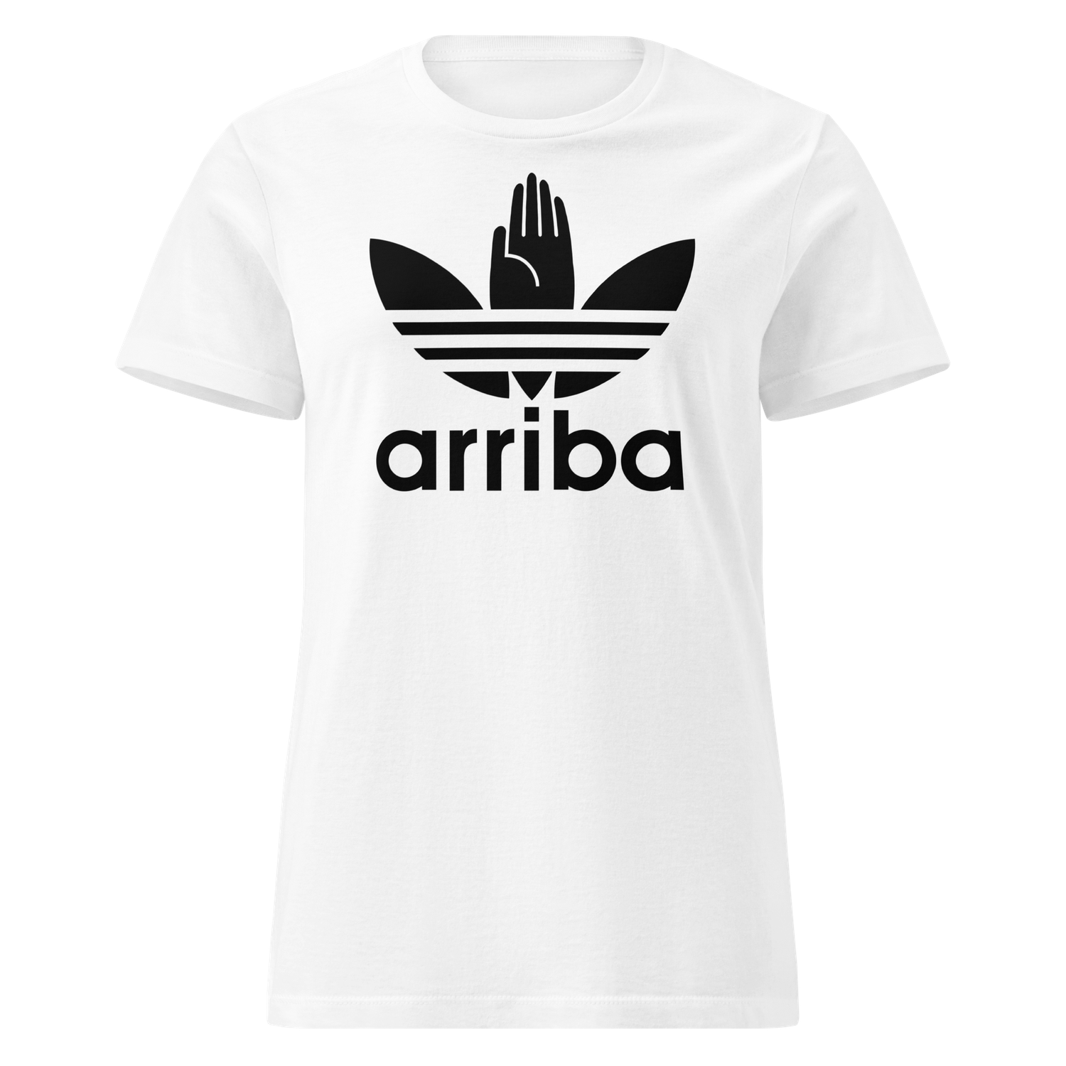 Camiseta mujer negra  [&quot;arriba 2&quot; en negro]