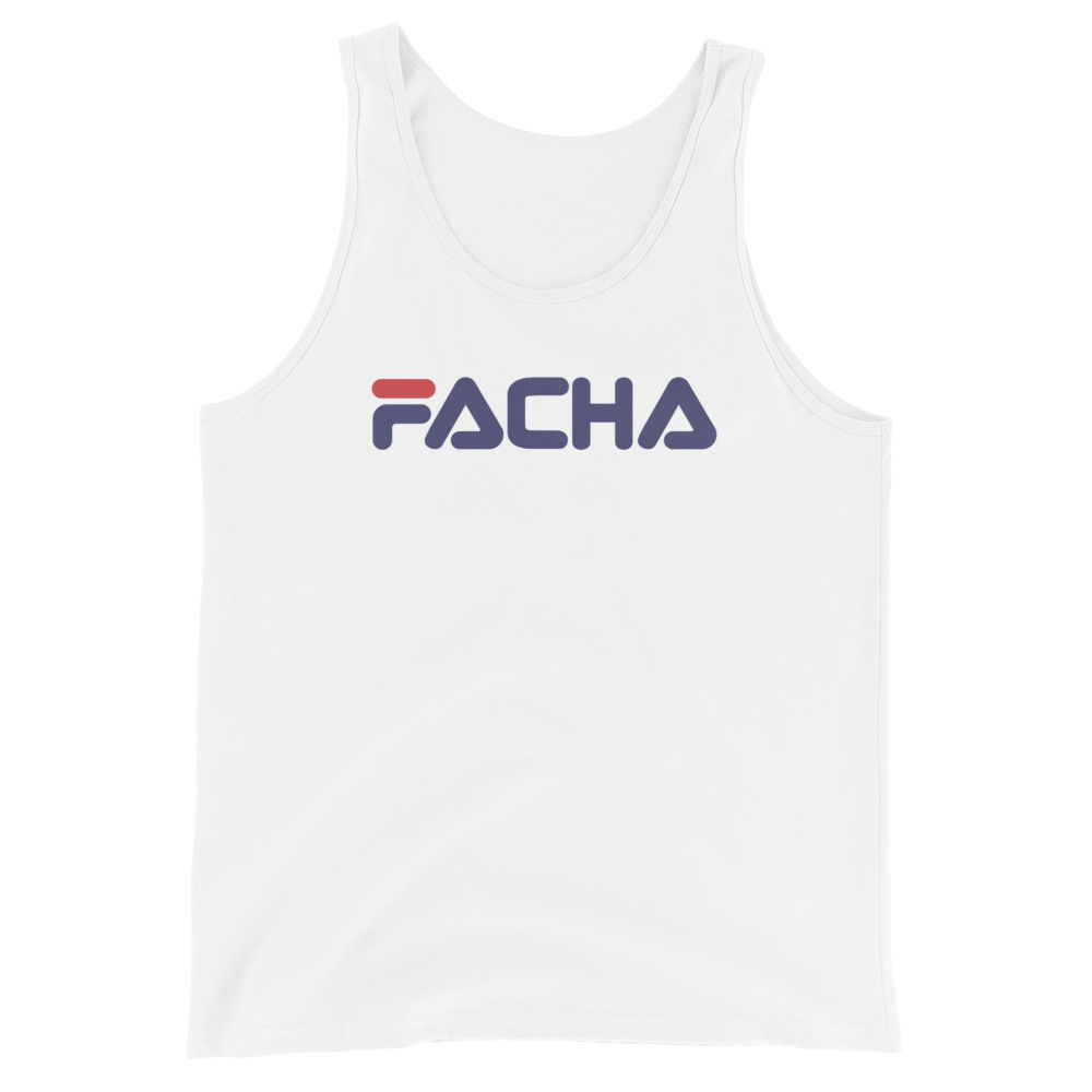 Camiseta tirantes blanca (tank top)  &quot;FACHA&quot;
