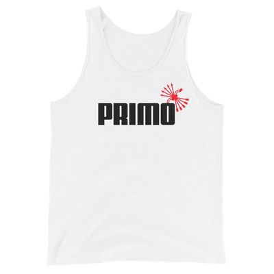 Camiseta tirantes blanca (tank top)  &quot;PRIMO&quot;