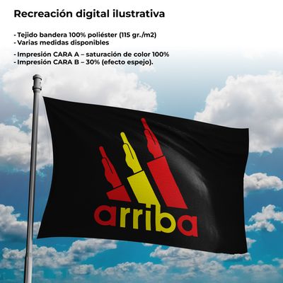 BANDERA &quot;arriba&quot; [rojigualda] (distintos tamaños)