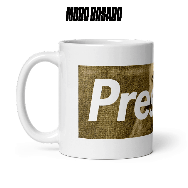 Taza blanca &quot;Presente Franco 2&quot;