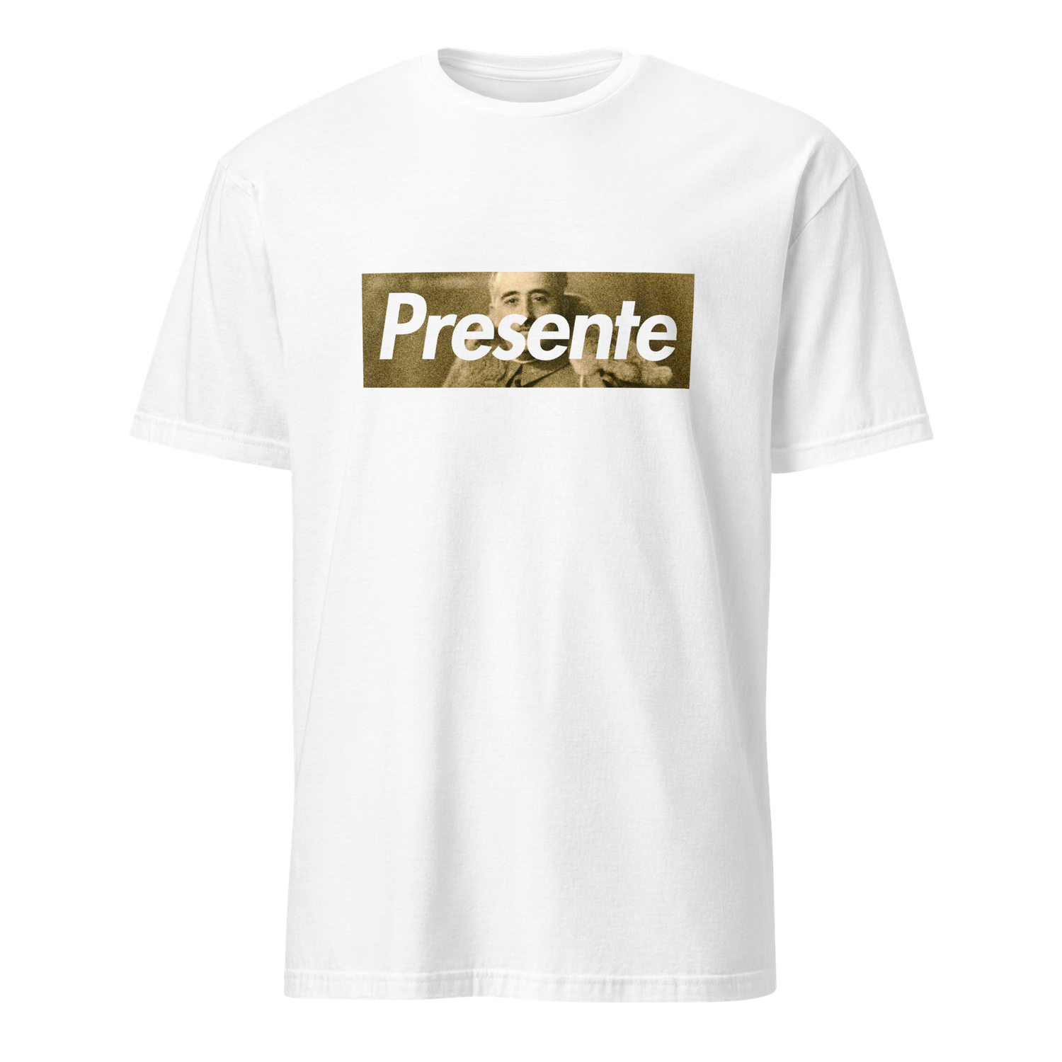 Camiseta blanca [&quot;Presente&quot; Franco]