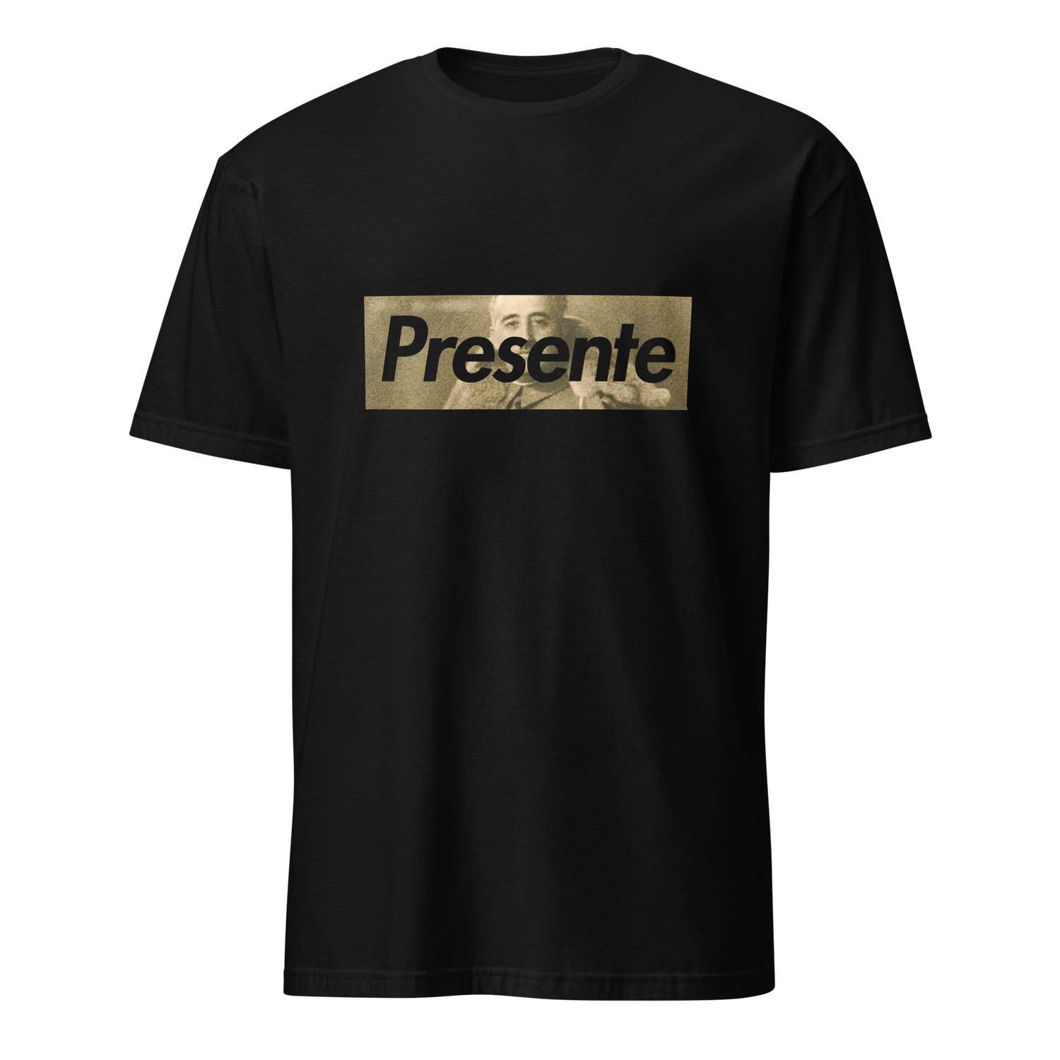 Camiseta negra [&quot;Presente&quot; Franco]