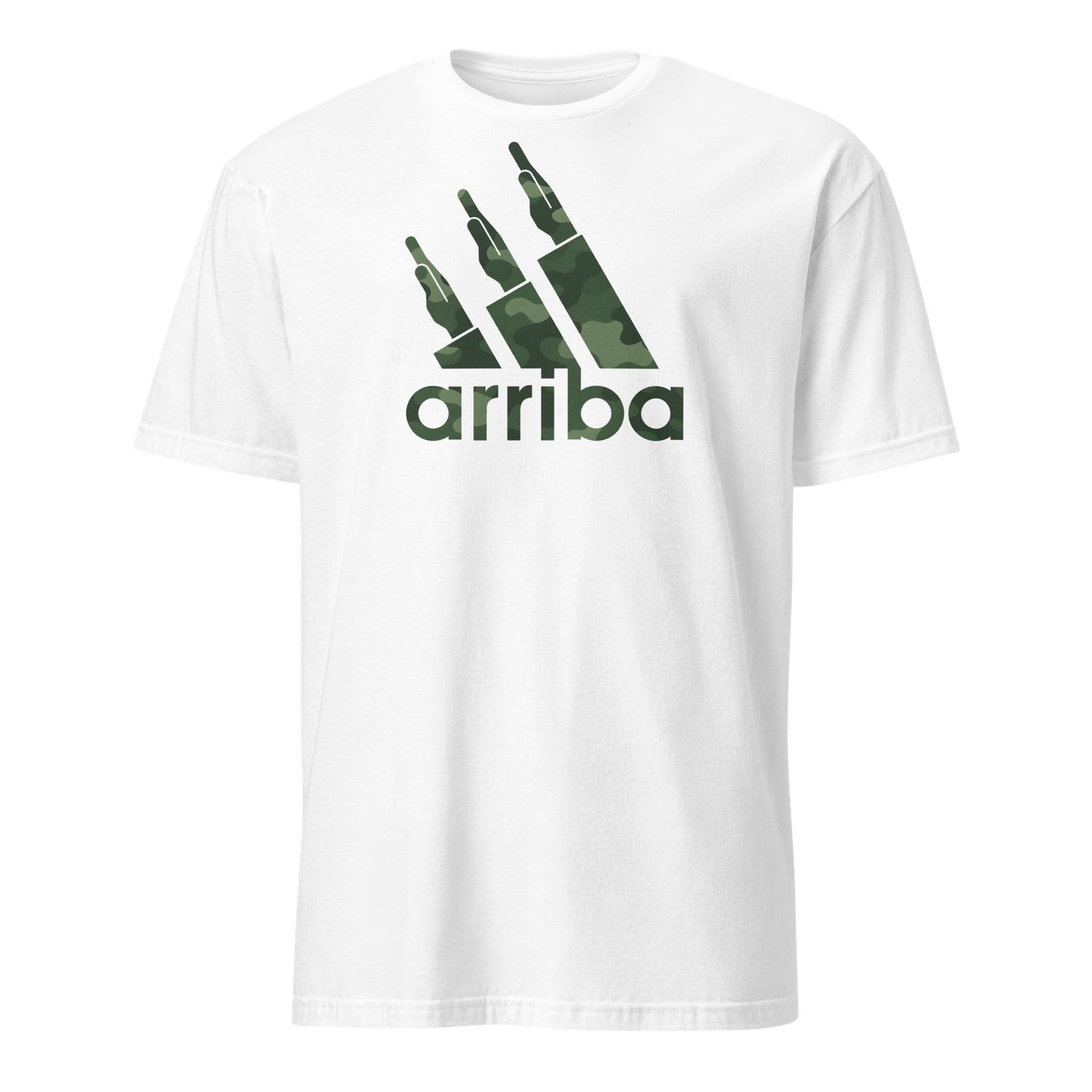Camiseta blanca &quot;arriba&quot; camuflaje