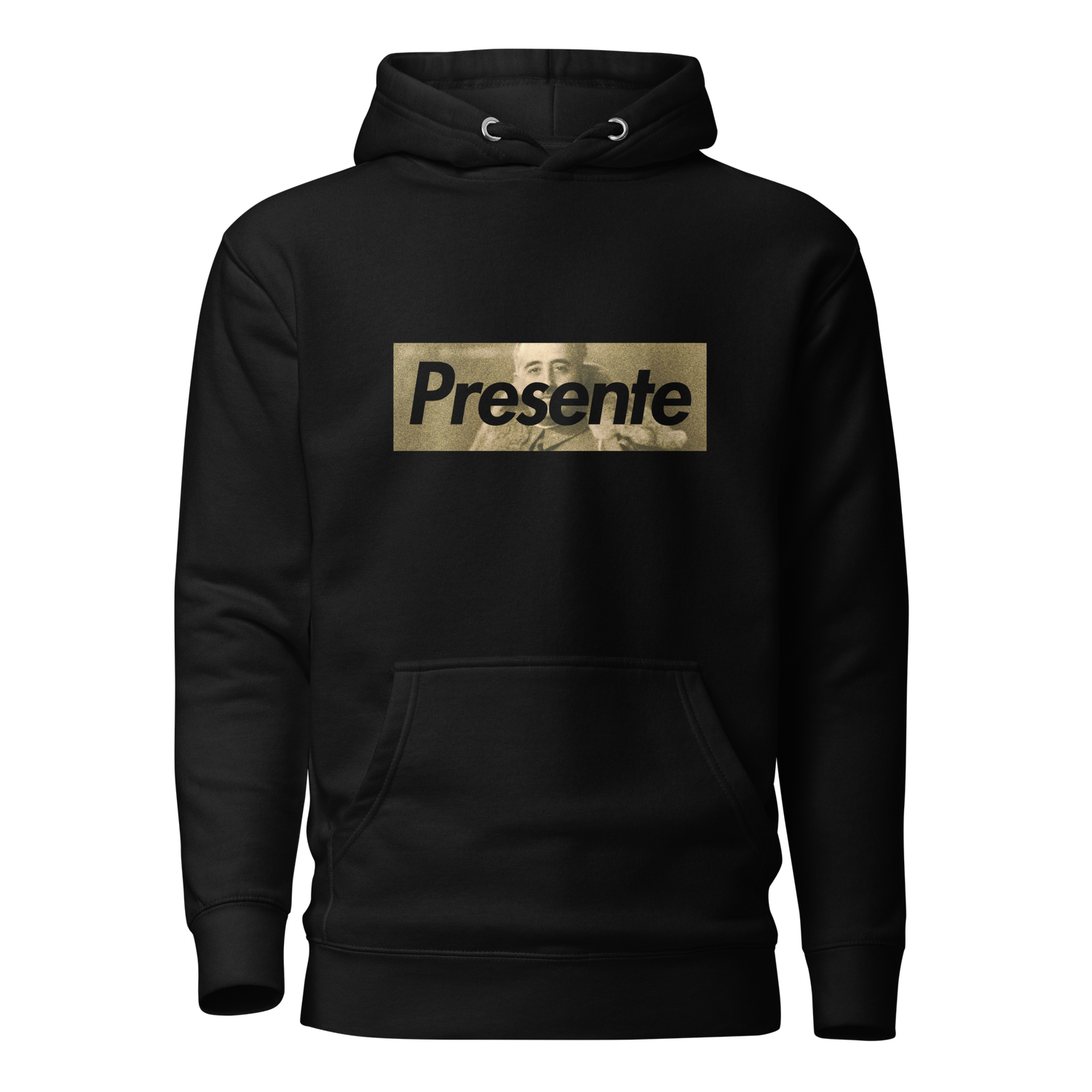 Sudadera negra &quot;presente&quot; Franco