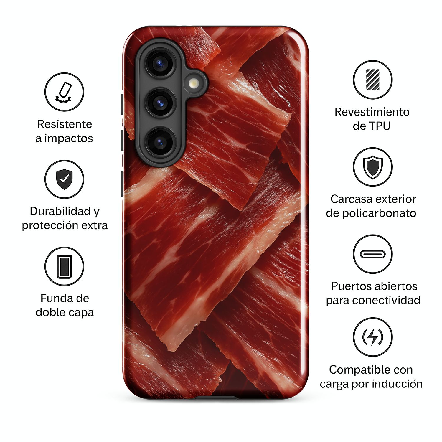 Funda dura para Samsung® &quot;Jamón&quot;