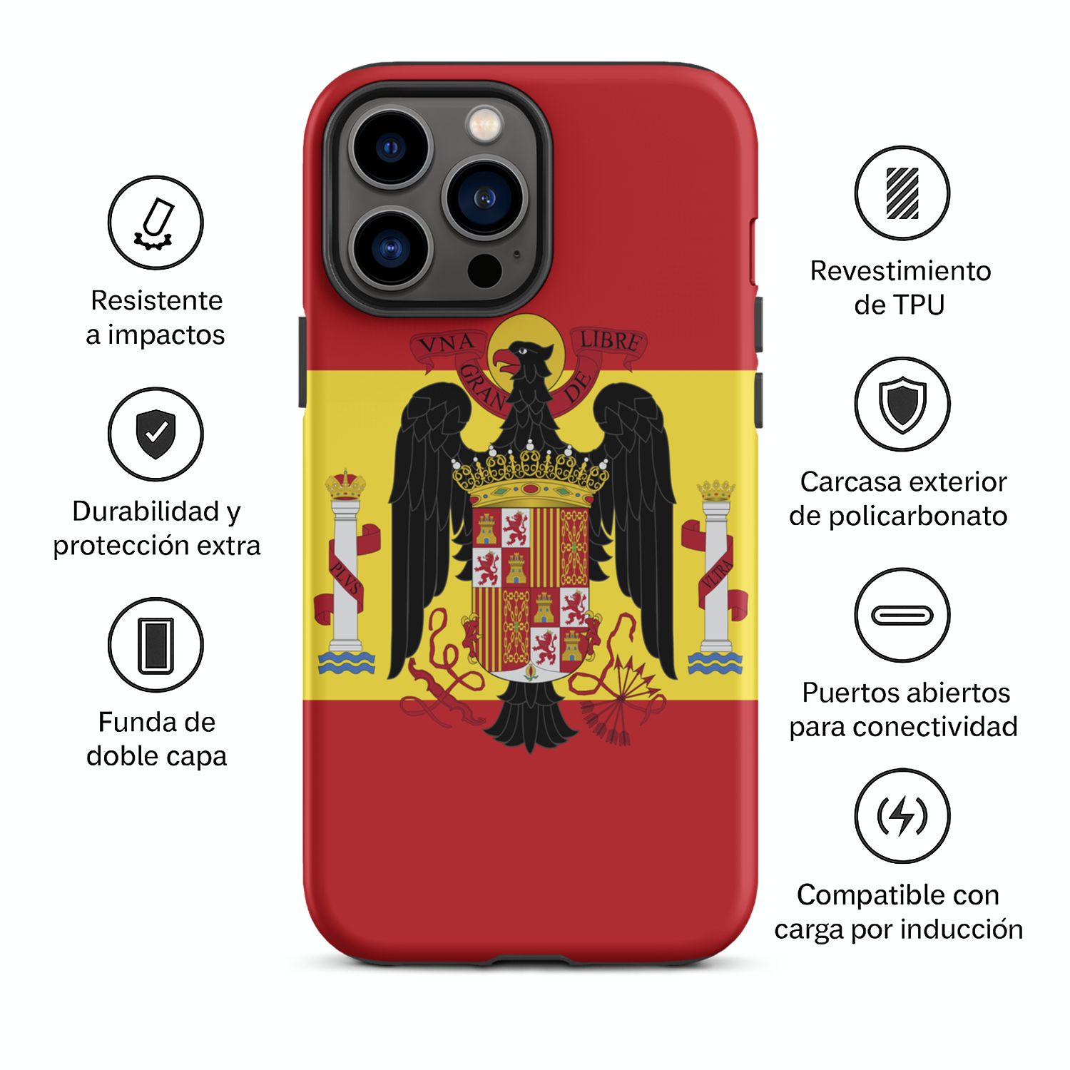 Funda dura para iPhone (bandera Franco)