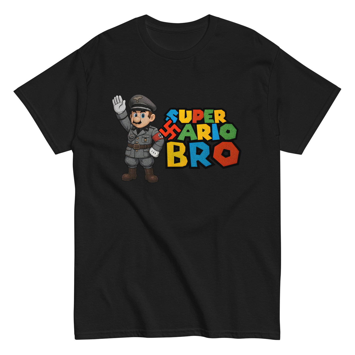Camiseta negra &quot;SUPER ARIO&quot;
