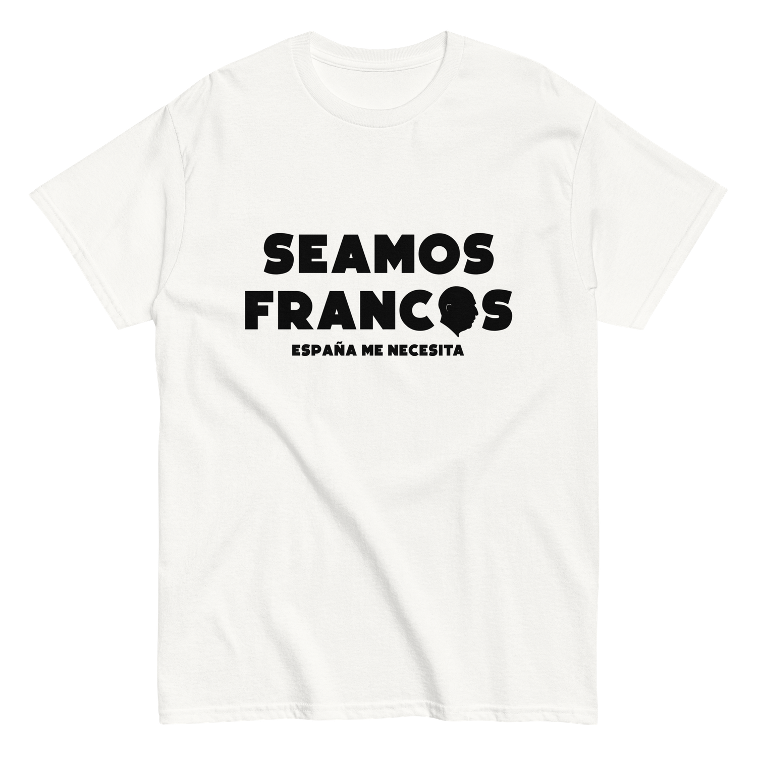 Camiseta blanca &quot;SEAMOS FRANCOS&quot;