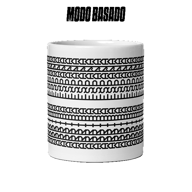 Taza blanca &quot;ARRIBA ESPAÑA patrón&quot; camuflaje