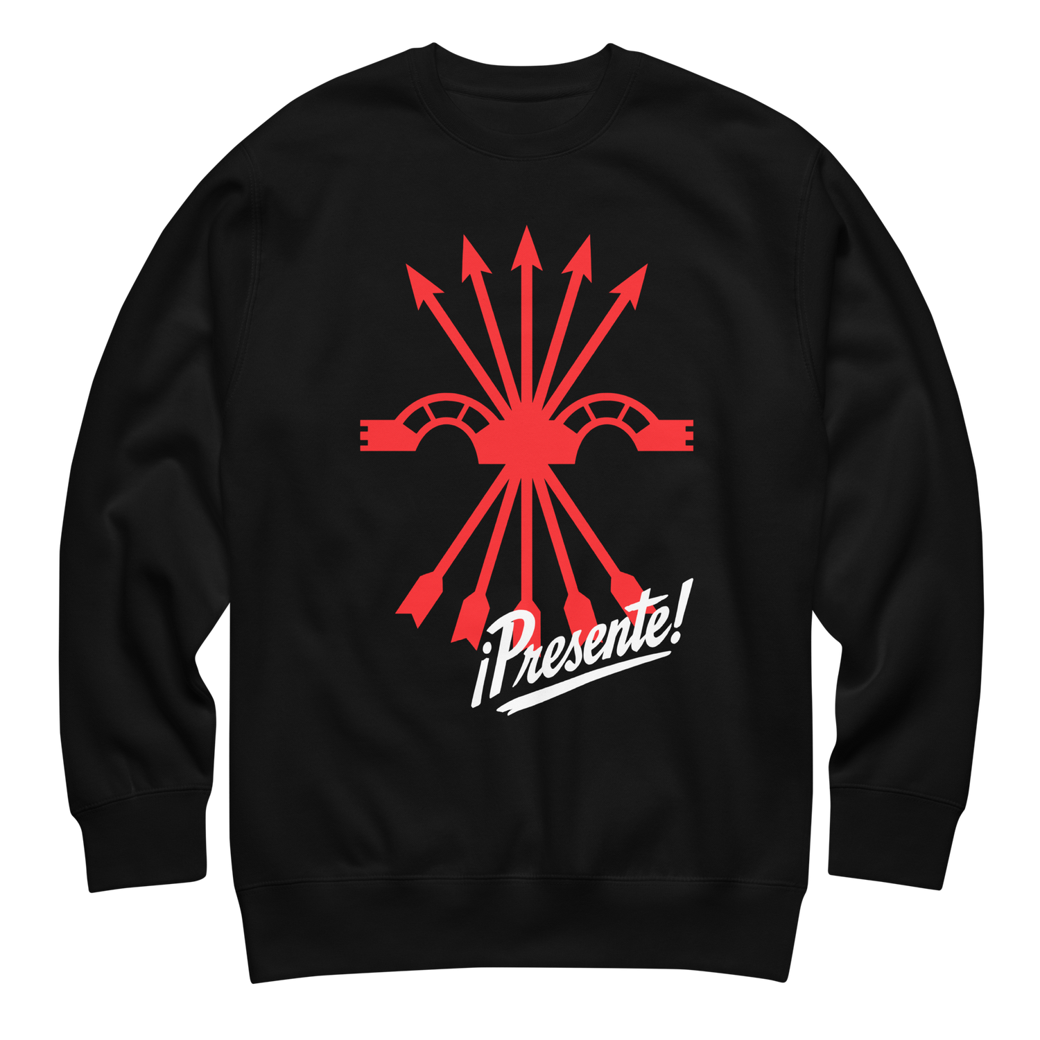 Suéter negro "FALANGE presente"