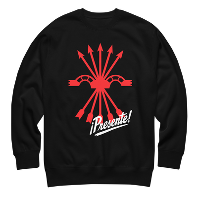 Suéter negro "FALANGE presente"