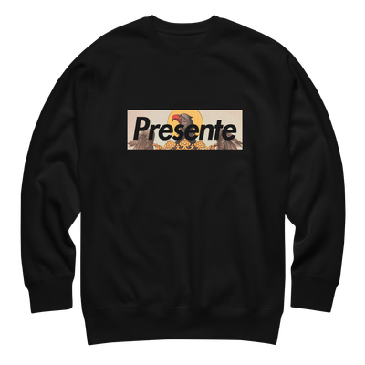 Suéter negro "presente" águila