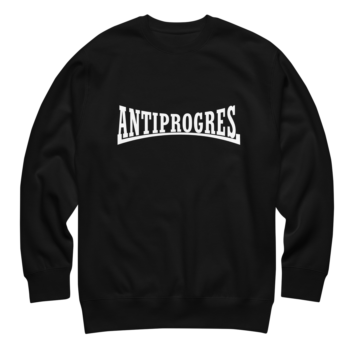 Suéter negro "ANTIPROGRES"