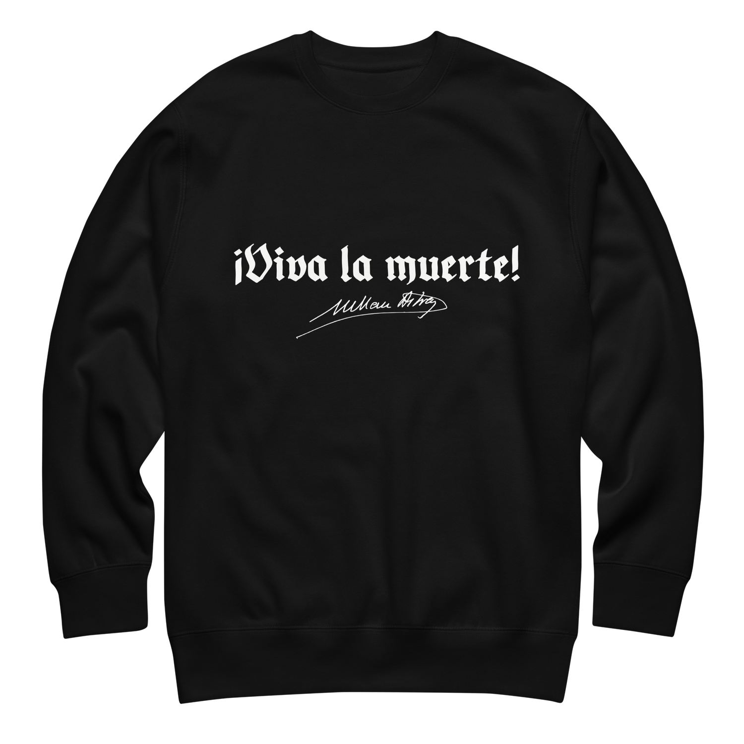Suéter negro "¡Viva la muerte!"