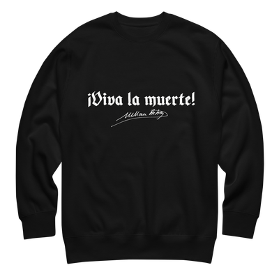 Suéter negro "¡Viva la muerte!"