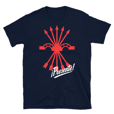 Camiseta azul marino "¡Presente!"