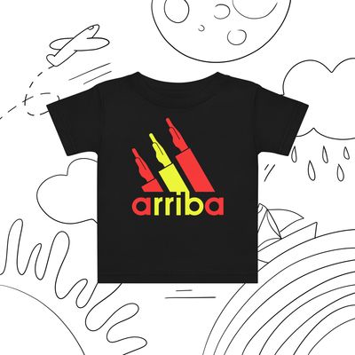 Camiseta bebé varios colores (6 a 24 meses) ["arriba" rojigualda]