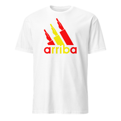 Camiseta blanca ["arriba" rojigualda]