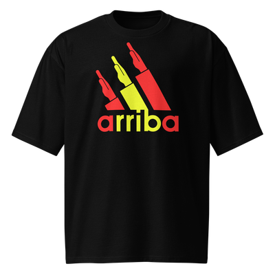 Camiseta oversize ["arriba" rojigualda]
