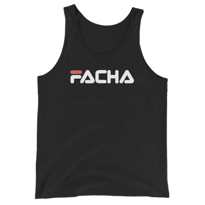 Camiseta tirantes negra (tank top)  "FACHA "