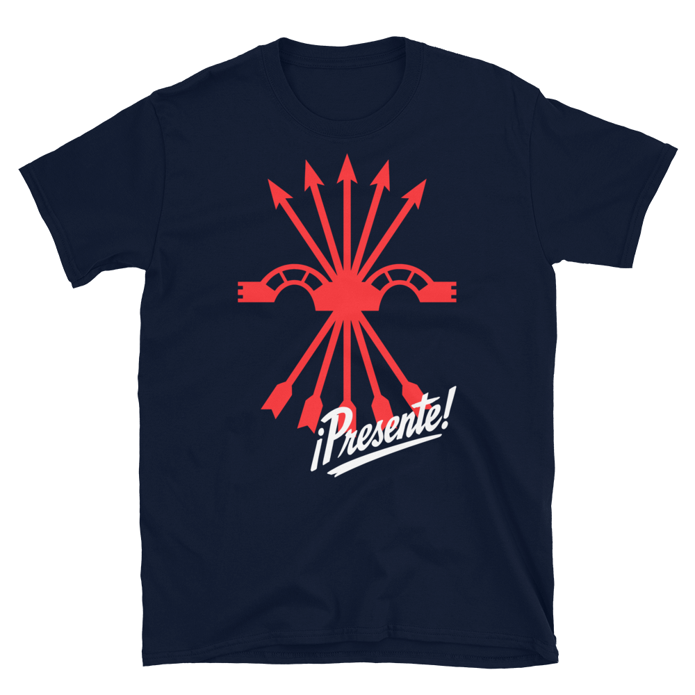 Camiseta azul marino "¡Presente!"