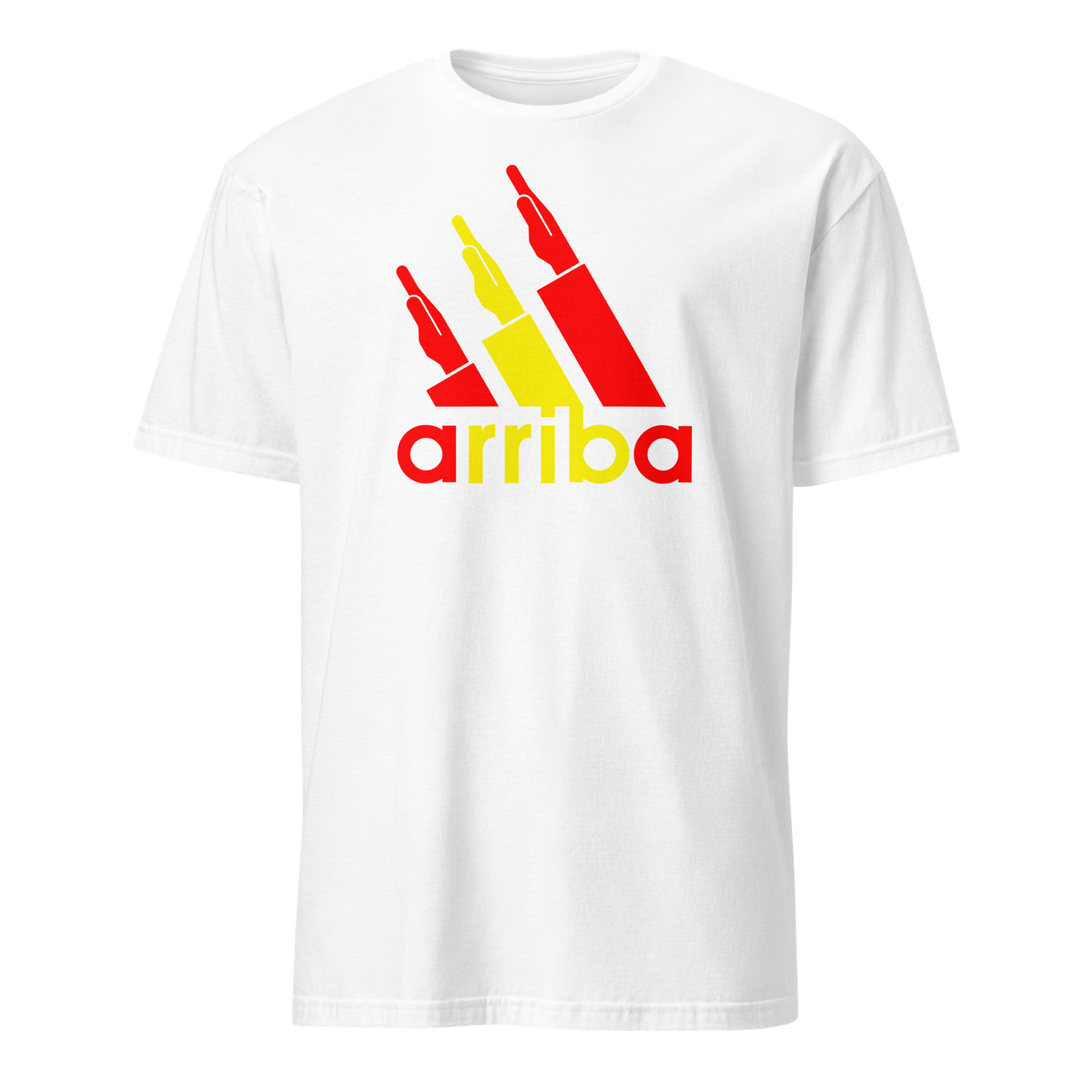Camiseta blanca ["arriba" rojigualda]