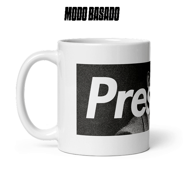 Taza blanca "Presente Blas Piñar"