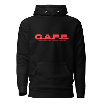 Sudadera negra "C.A.F.E."