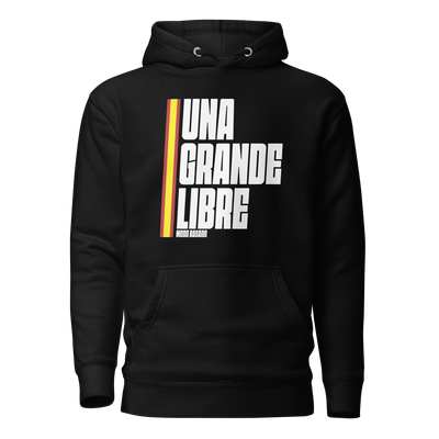 Sudadera negra "UNA, GRANDE, LIBRE"