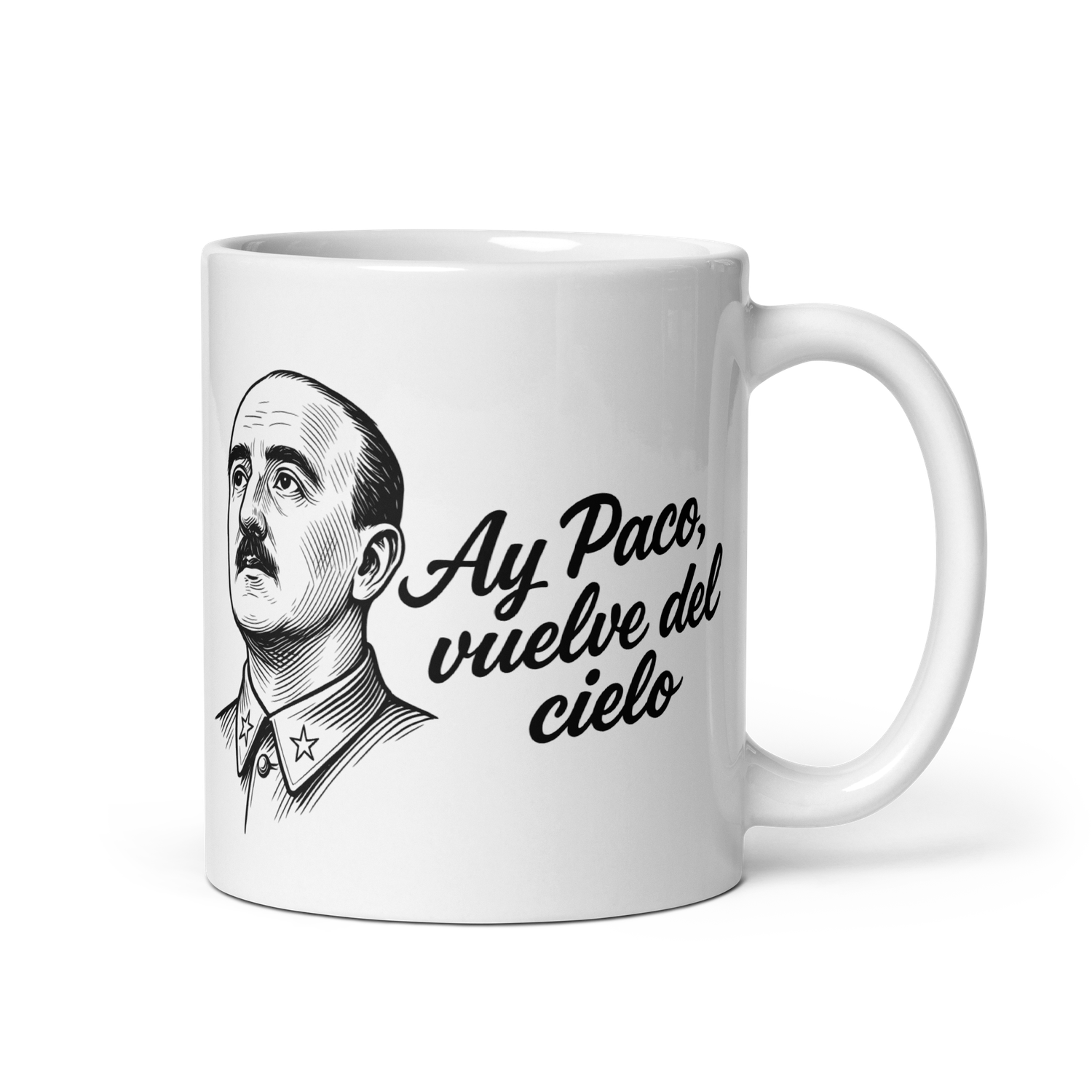 Taza blanca "Ay Paco"