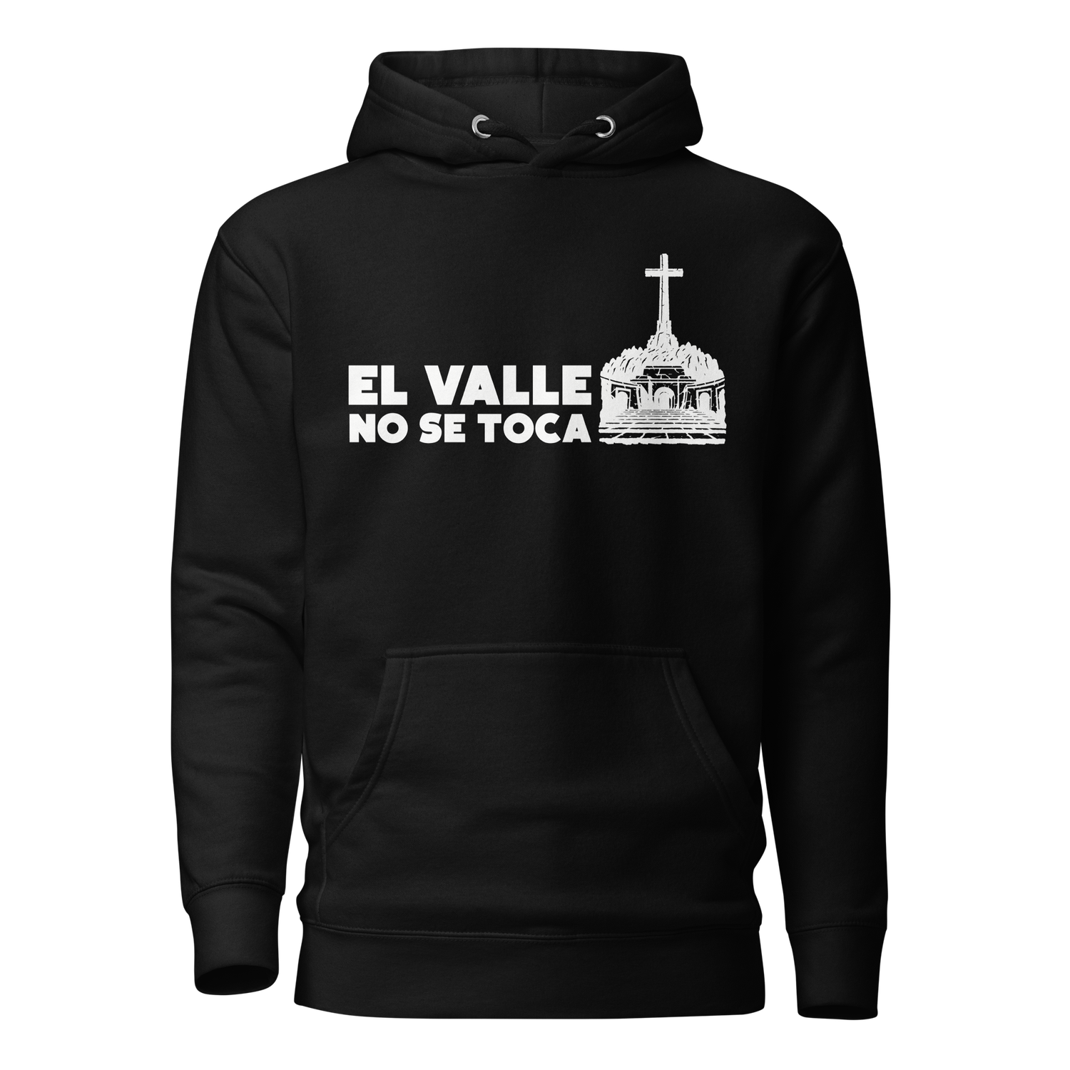 Sudadera negra "EL VALLE NO SE TOCA"