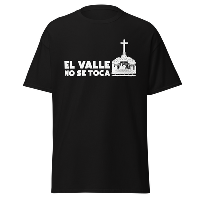 Camiseta negra "EL VALLE NO SE TOCA"