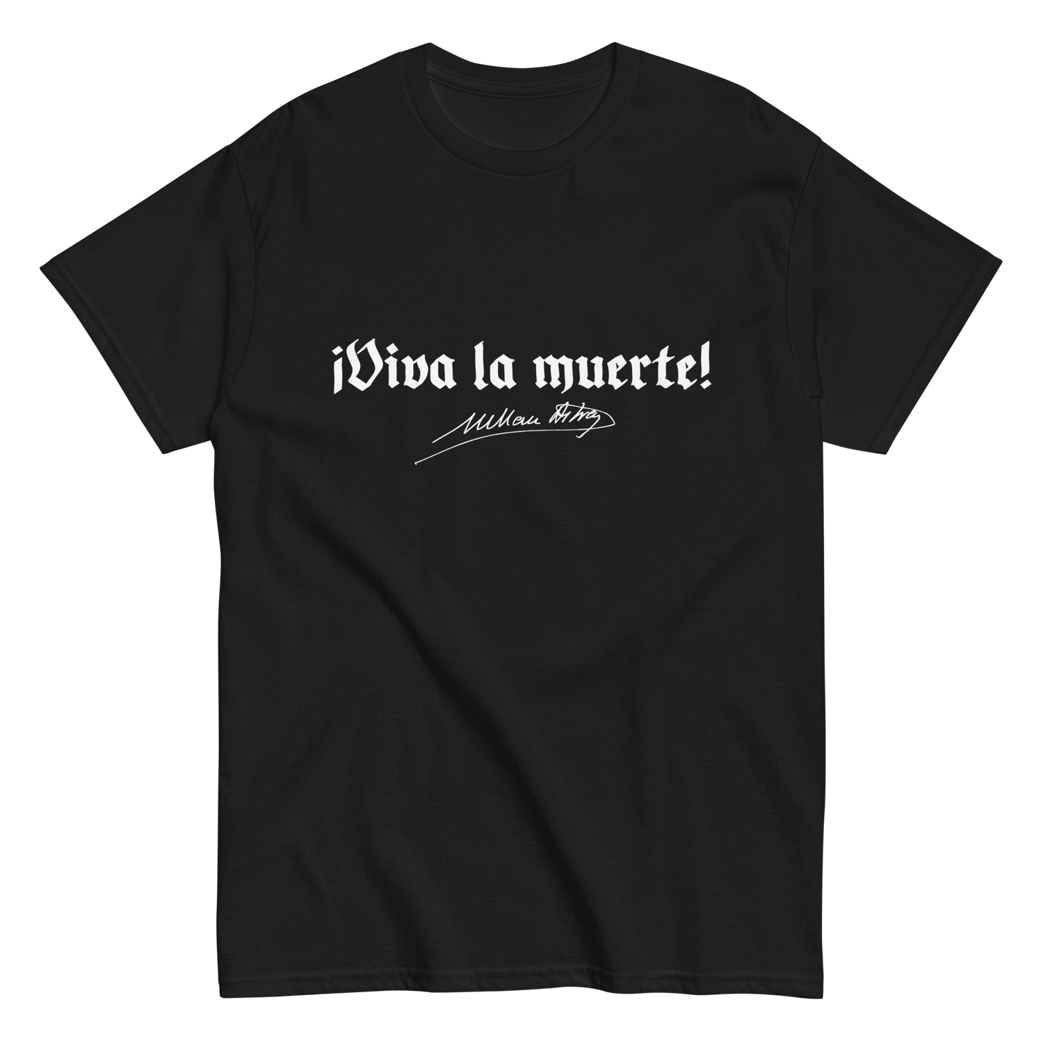 Camiseta negra "¡Viva la muerte!"