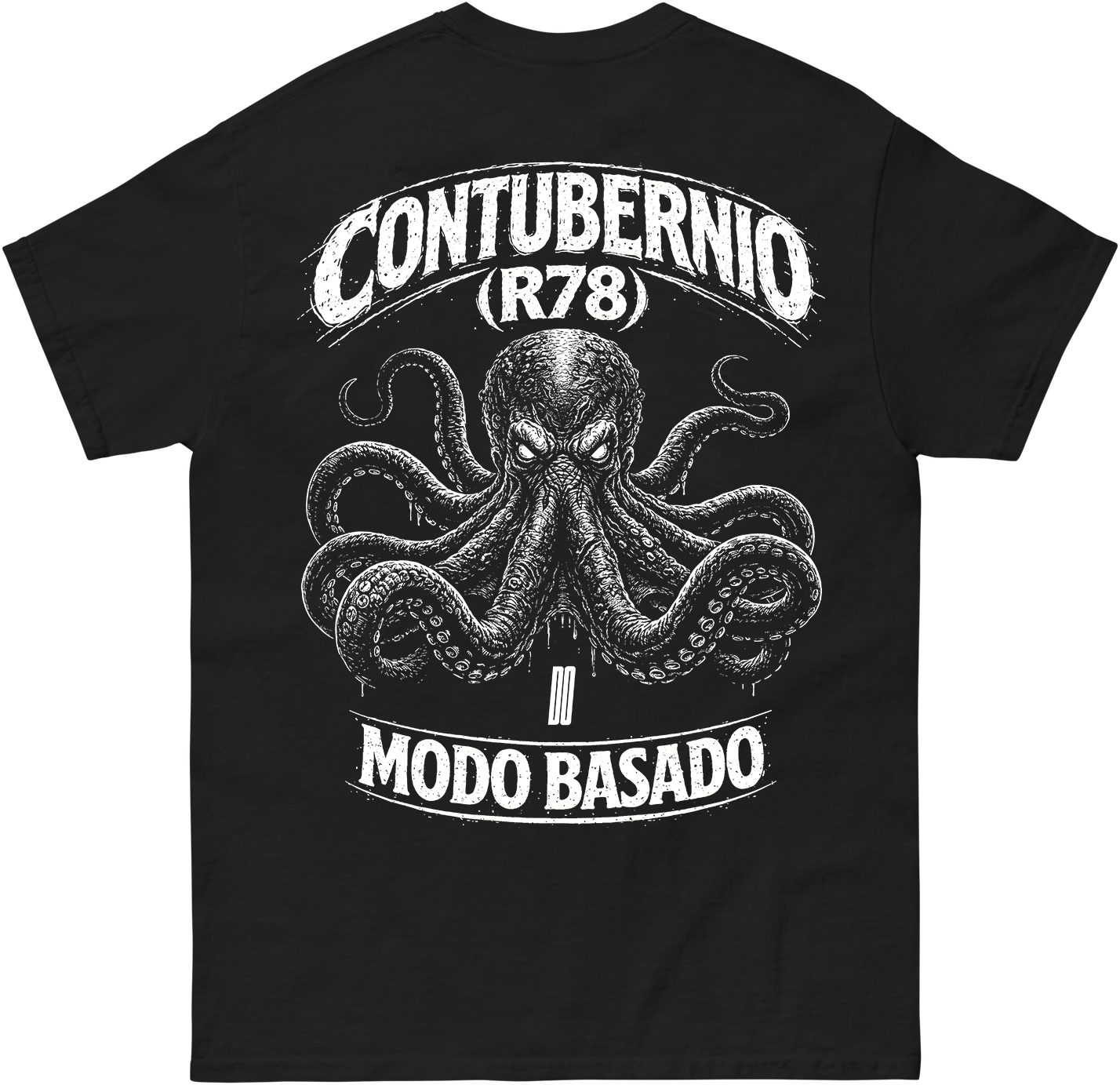 Camiseta negra "CONTUBERNIO (R78)" 1