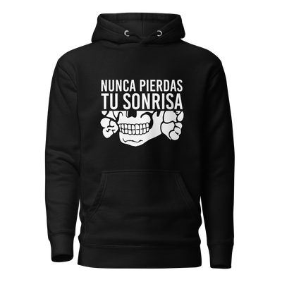 Sudadera negra "Nunca pierdas tu sonrisa"