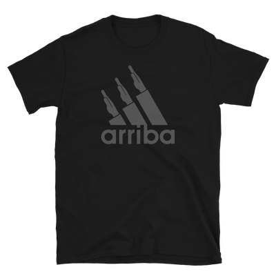 Camiseta negra "arriba" oscuro
