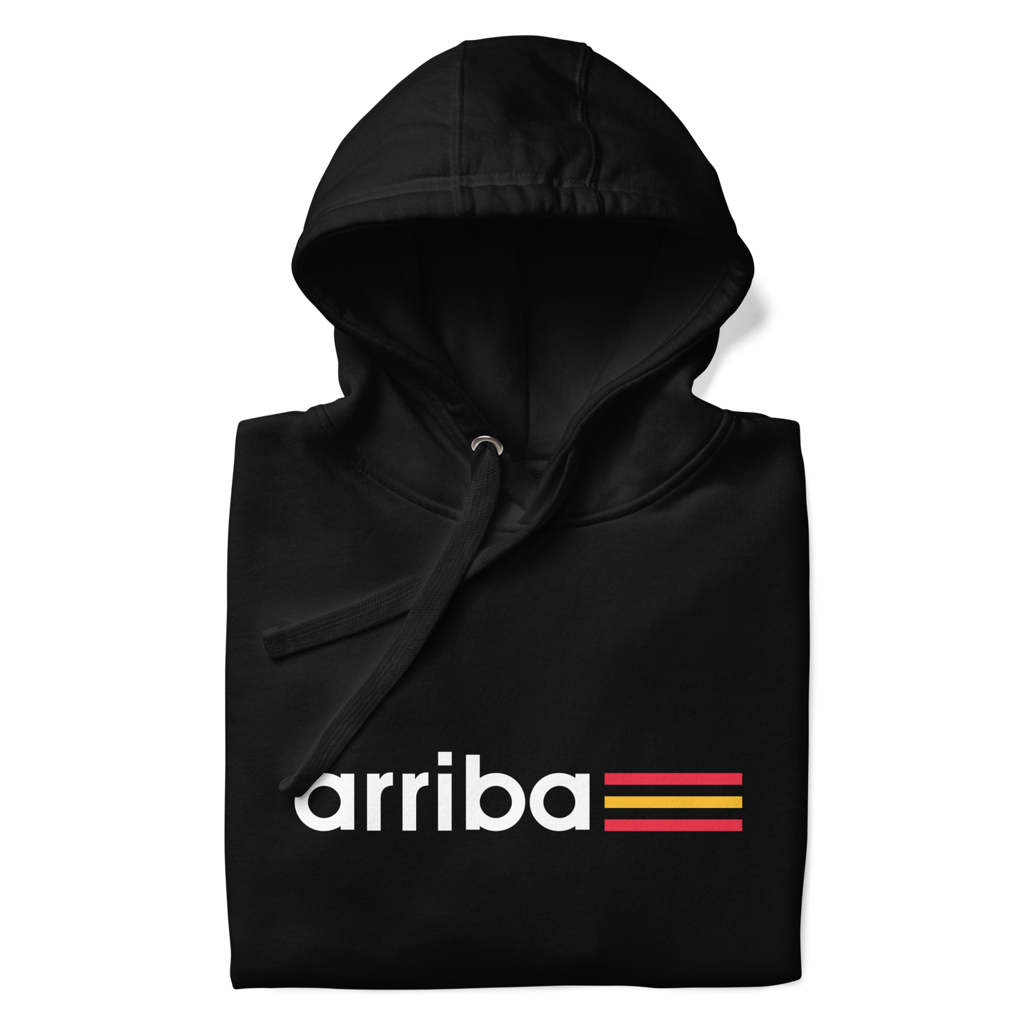 Sudadera negra "arriba" franjas