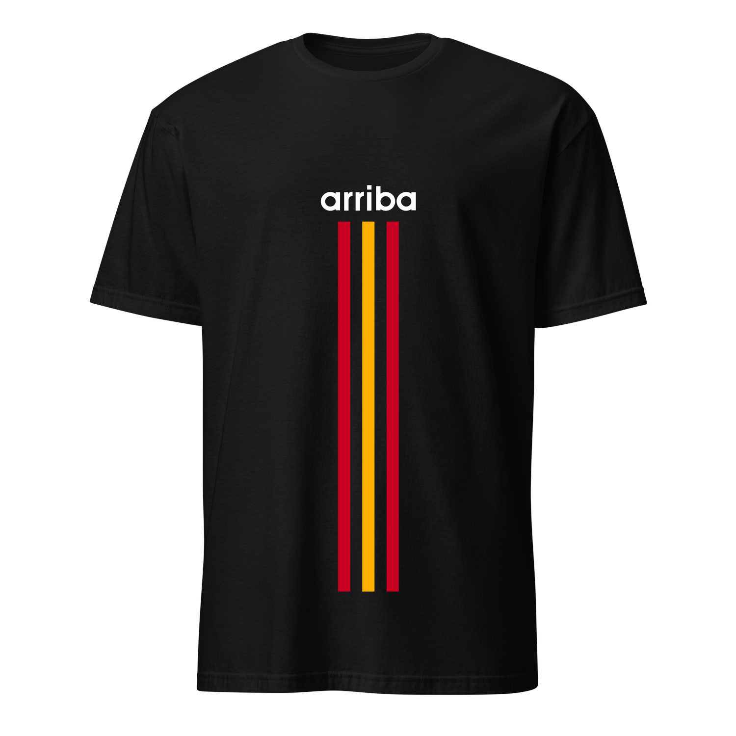 Camiseta negra "arriba" vertical