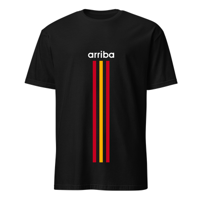 Camiseta negra "arriba" vertical