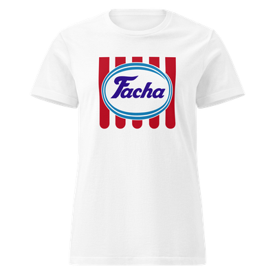 Camiseta mujer blanca "Facha" helados