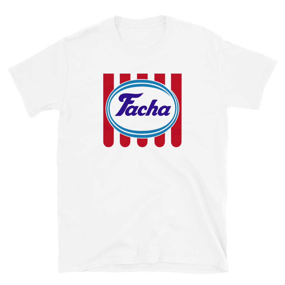 Camiseta blanca "Facha" Helados