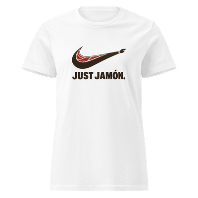 Camiseta mujer blanca "JAMÓN"